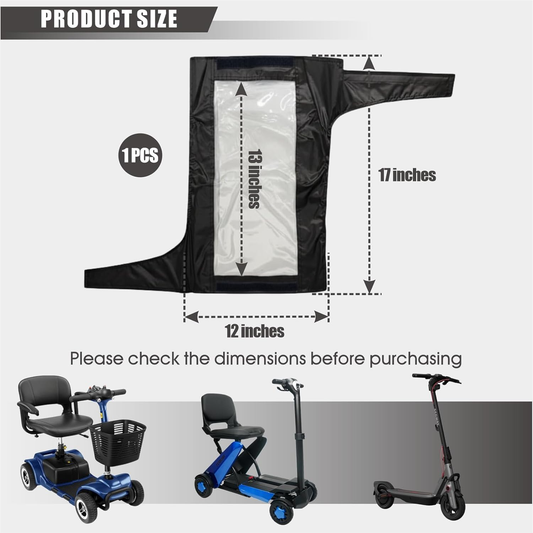 iCan Products Mobility Scooter Small Panel Rain Cover with Clear Viewing Window