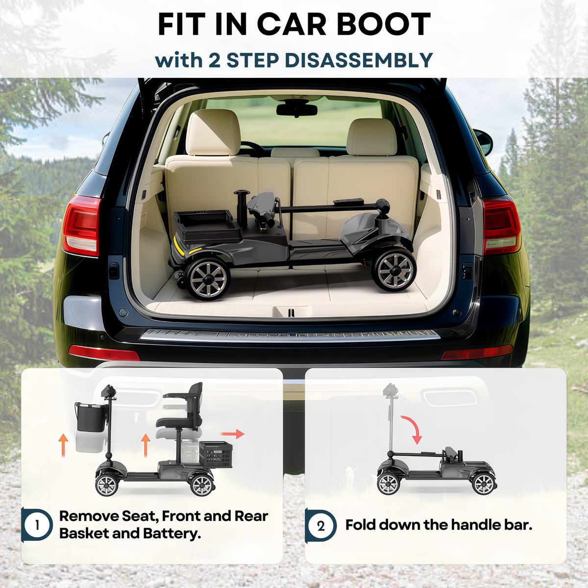 iCan Products X-05 Mobility Scooter — Models X-05BK / X-05BL / X-05PK / X-05TT / X-05SV