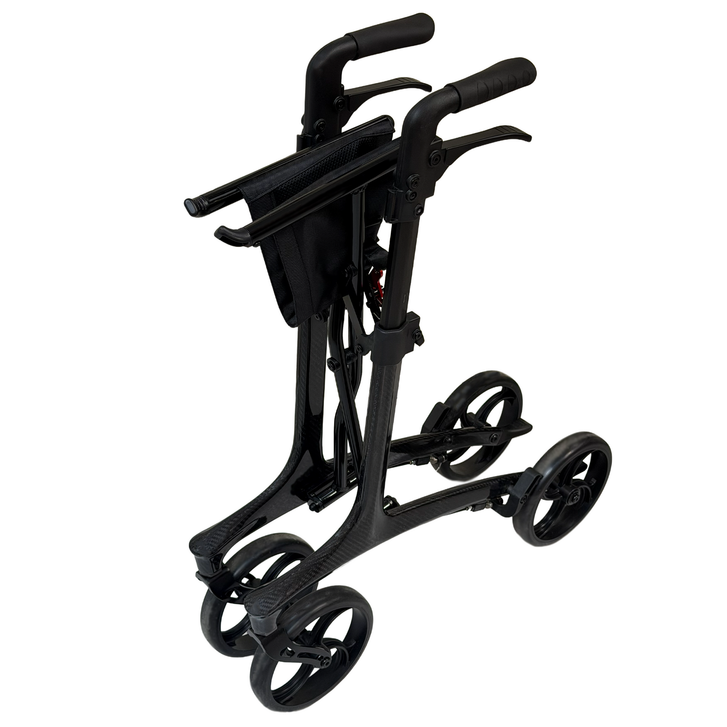 iCan Products R-89 Folding Rollator Walker with Seat, Backrest, Storage Bag and Hand Brakes