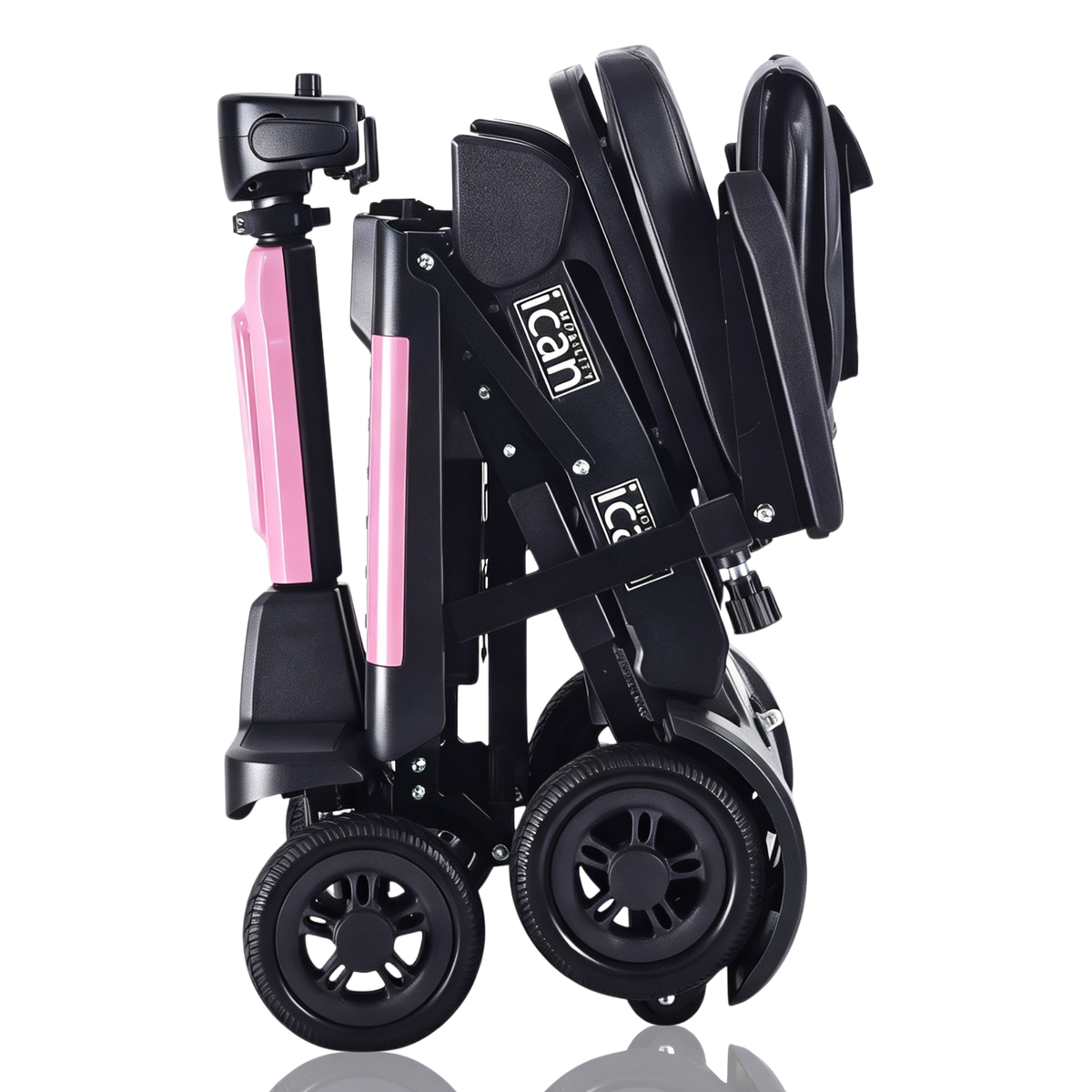 iCan EasyFold X-11 Manual Folding Mobility Scooter – Lightweight 21Kg with Battery, Manual Folding, Long Range, LED Display – Portable Mobility Scooter for Seniors, Class 2, UK Regulated