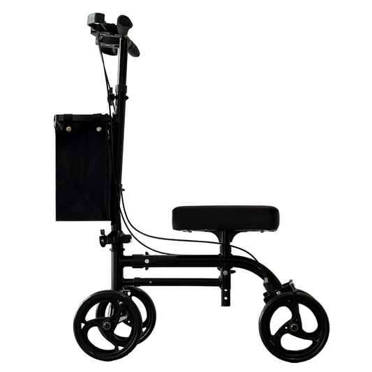 iCan Products R-45 Knee Walker with Adjustable Knee Pad, Hand Brake System & Storage Bag – Foldable Mobility Scooter Alternative for Foot & Ankle Injury Recovery