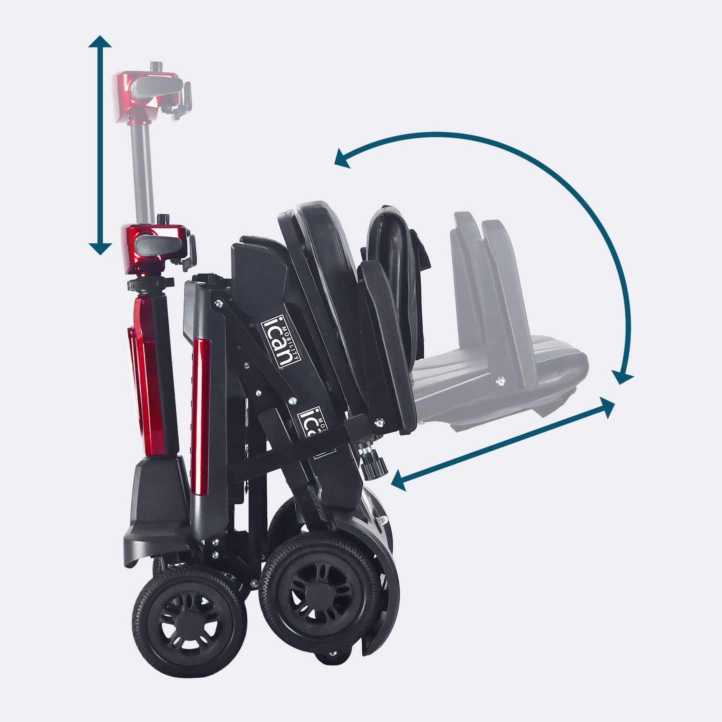 iCan EasyFold X-12 Electric Folding Mobility Scooter