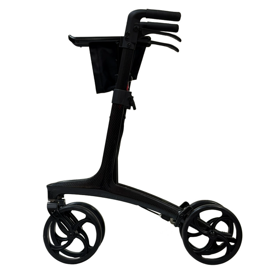 iCan Products R-89 Folding Rollator Walker with Seat, Backrest, Storage Bag and Hand Brakes