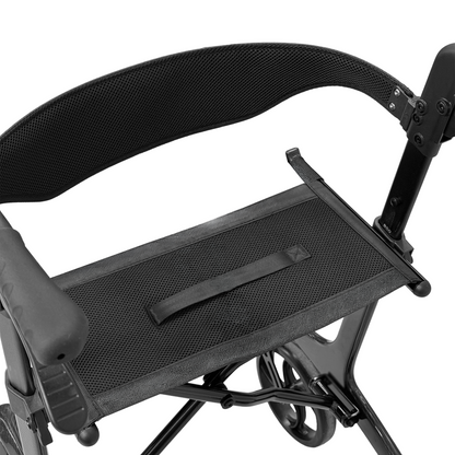 iCan Products R-89 Folding Rollator Walker with Seat, Backrest, Storage Bag and Hand Brakes
