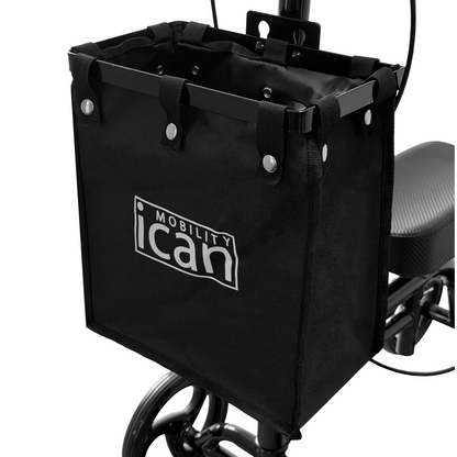 iCan Products R-45 Knee Walker with Adjustable Knee Pad, Hand Brake System & Storage Bag – Foldable Mobility Scooter Alternative for Foot & Ankle Injury Recovery