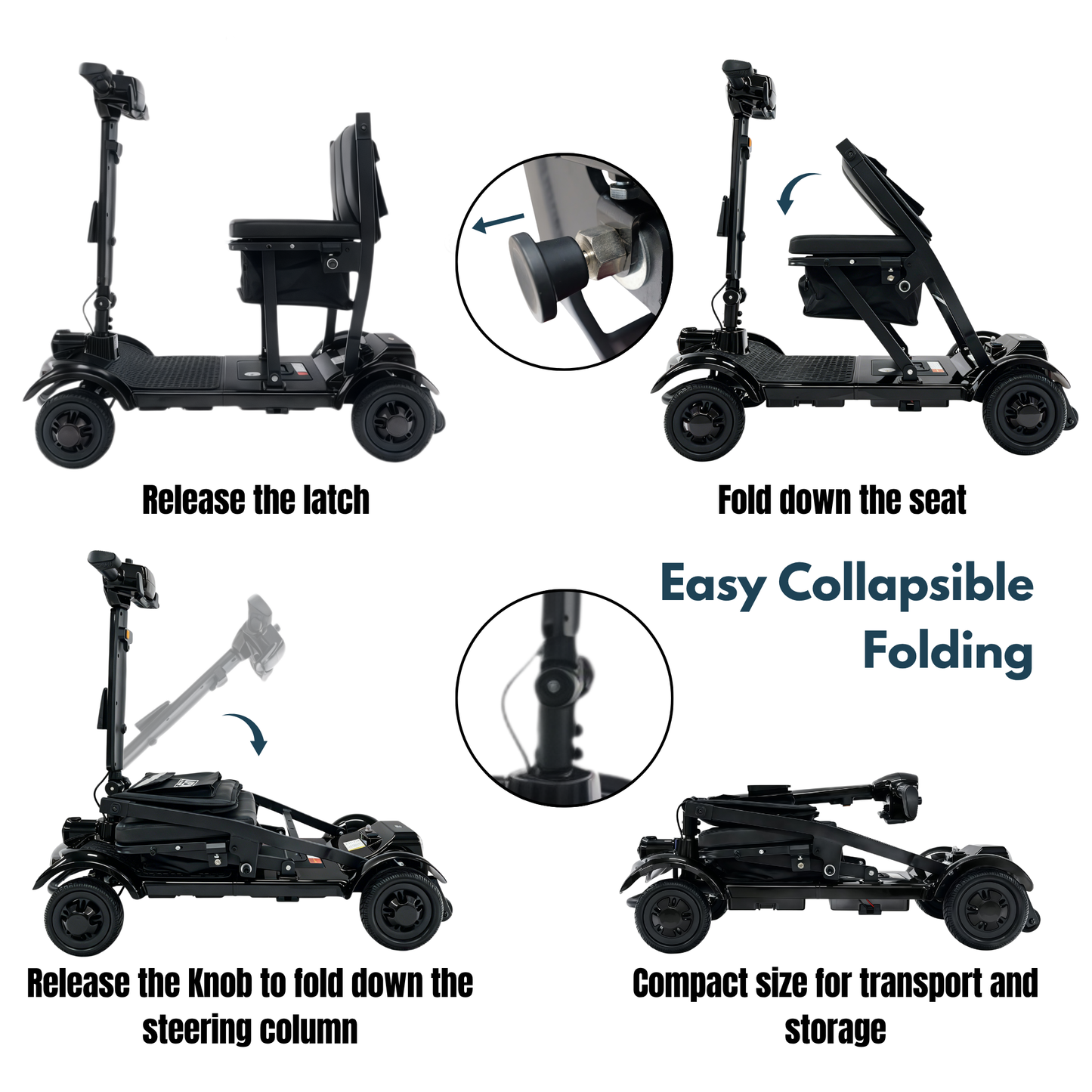 iCAN X-17 Collapsible Folding Mobility Scooter