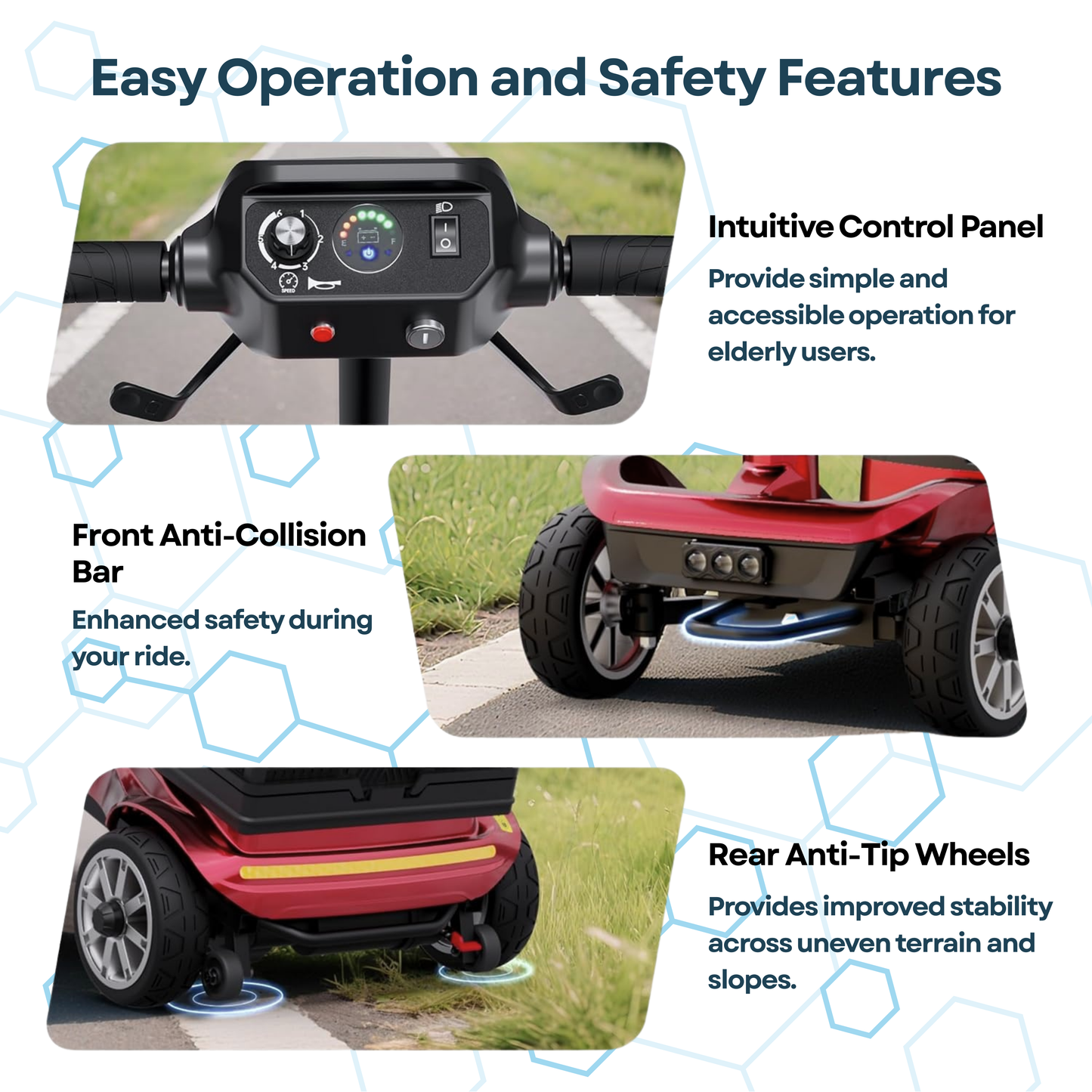 iCan Products X-05 Mobility Scooter  (red)