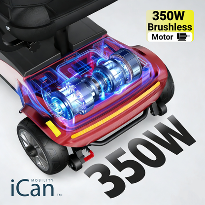 iCan Products X-05 Mobility Scooter  (red)