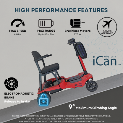 iCan X-15 FastFold Foldable Mobility Scooter
