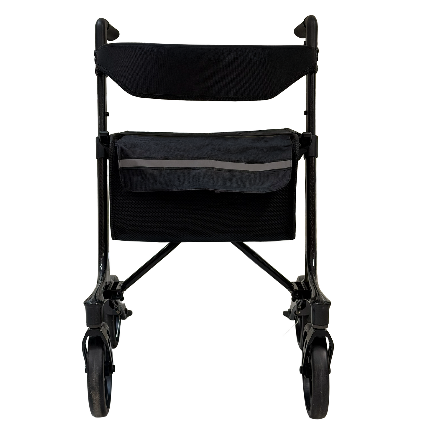 iCan Products R-89 Folding Rollator Walker with Seat, Backrest, Storage Bag and Hand Brakes