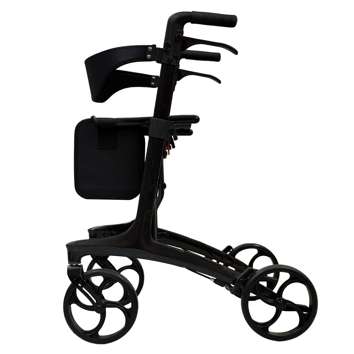 iCan Products R-89 Folding Rollator Walker with Seat, Backrest, Storage Bag and Hand Brakes