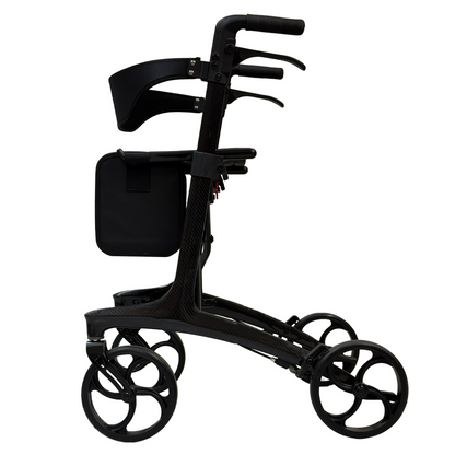 iCan Products R-89 Folding Rollator Walker with Seat, Backrest, Storage Bag and Hand Brakes