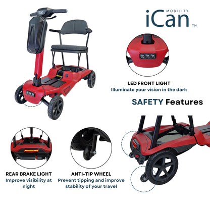 iCan X-15 FastFold Foldable Mobility Scooter