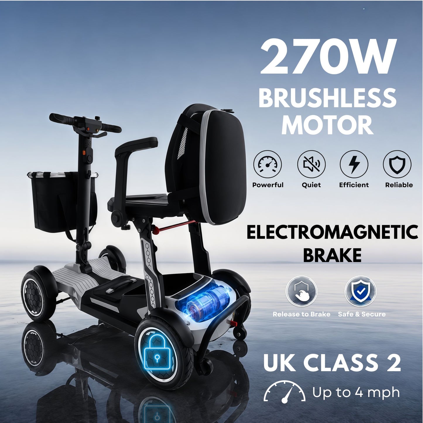 iCAN X-18 Collapsible Folding Mobility Scooter
