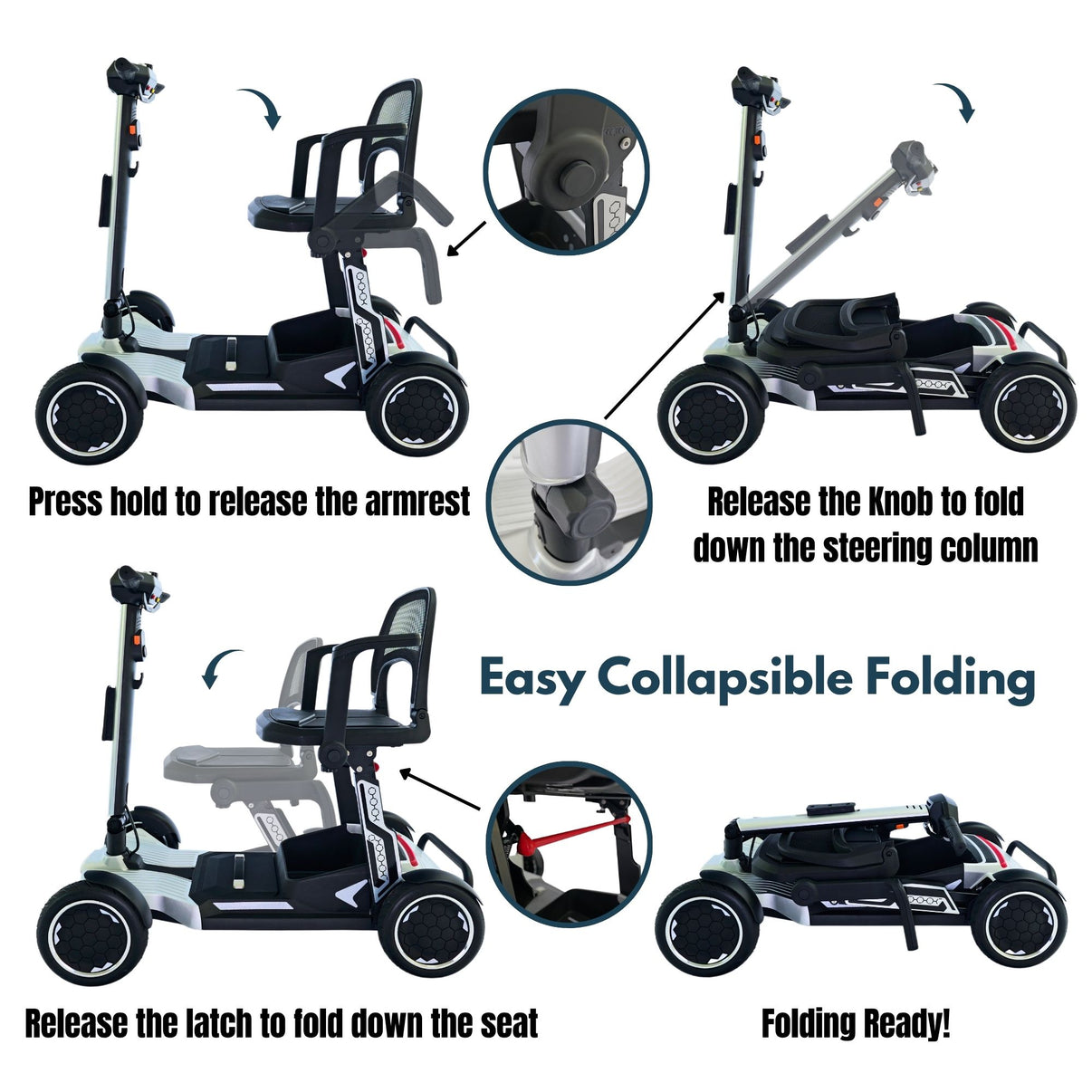 iCAN X-18 Collapsible Folding Mobility Scooter – iCan Mobility