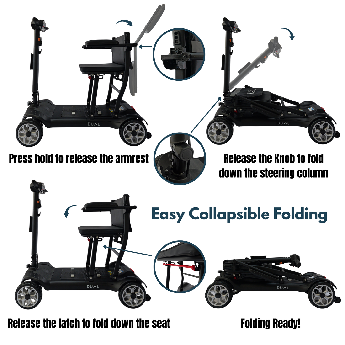 iCAN X-03 Collapsible Folding Mobility Scooter