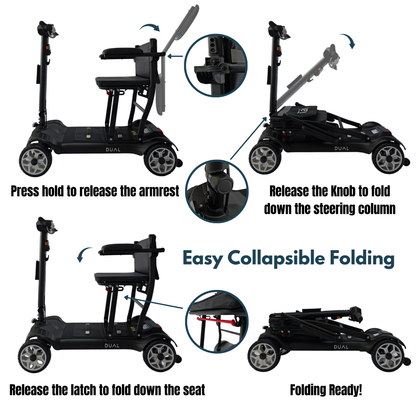 iCAN X-03 Collapsible Folding Mobility Scooter