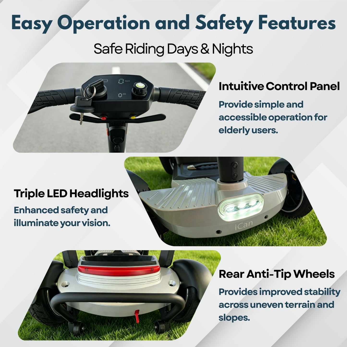 iCAN X-18 Collapsible Folding Mobility Scooter
