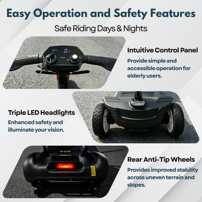 iCAN X-03 Collapsible Folding Mobility Scooter
