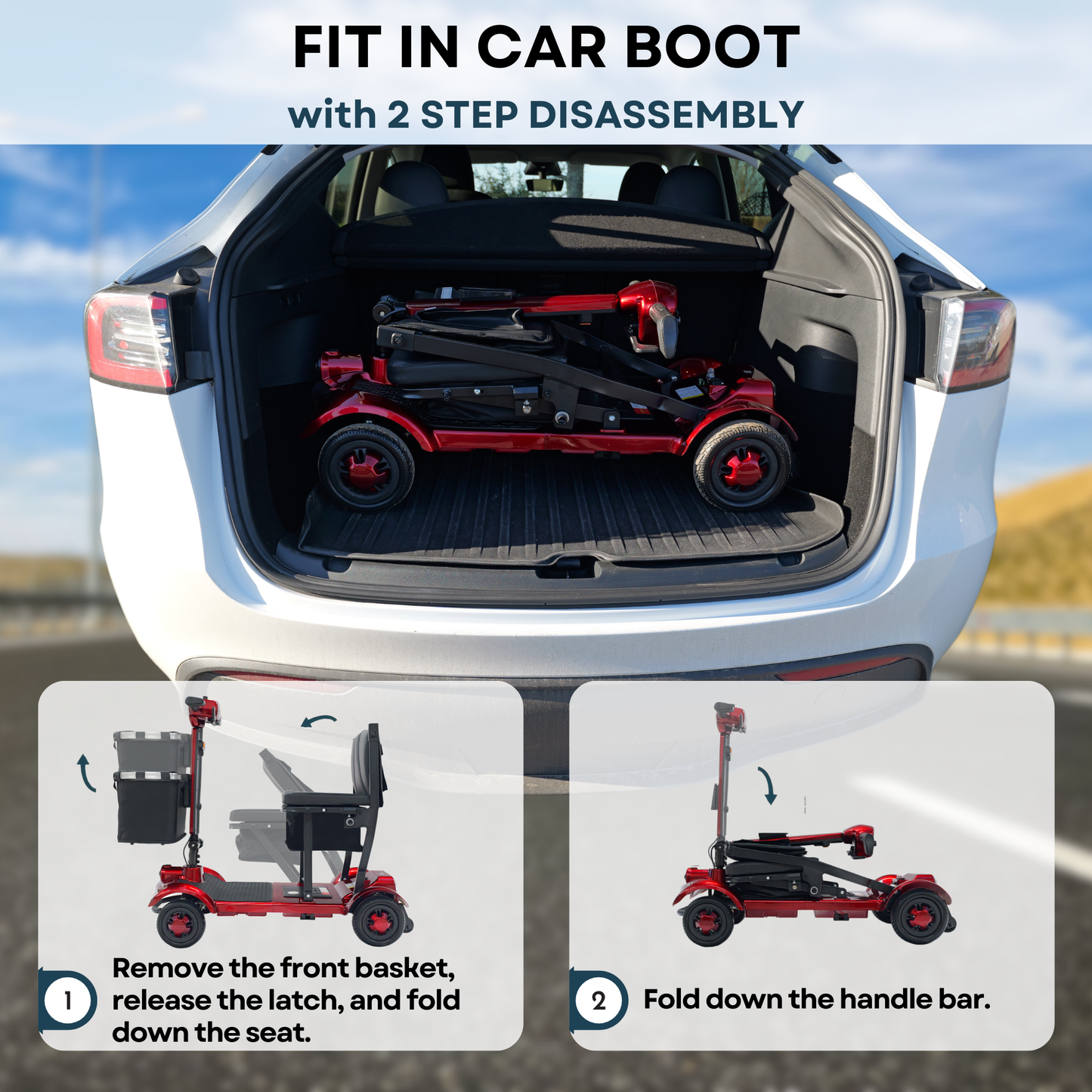 iCan X-17 Collapsible Folding Mobility Scooter 2026 Model