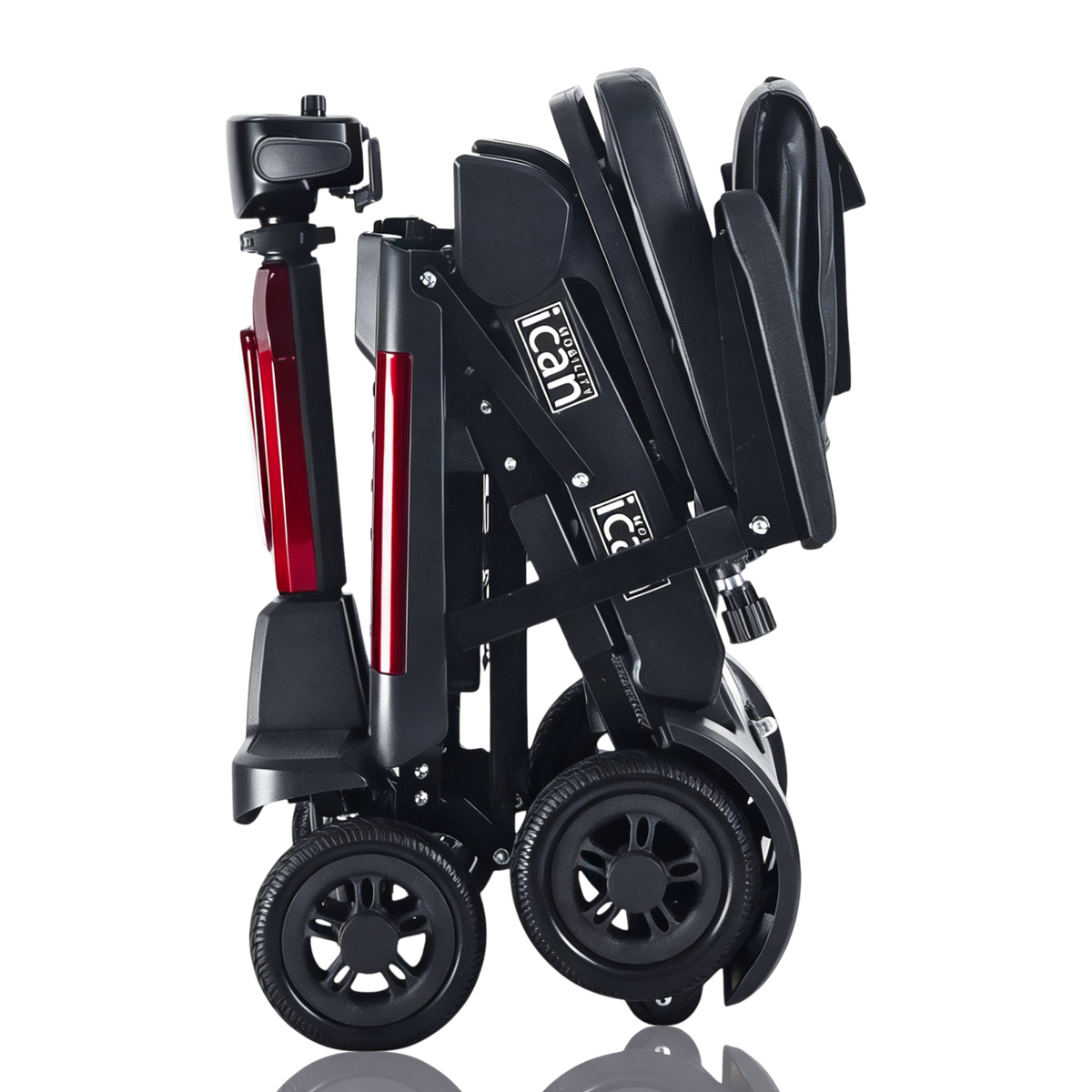 iCan EasyFold X-11 Manual Folding Mobility Scooter – Lightweight 21Kg with Battery, Manual Folding, Long Range, LED Display – Portable Mobility Scooter for Seniors, Class 2, UK Regulated
