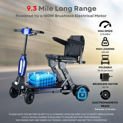 iCan EasyFold X-12 Electric Folding Mobility Scooter