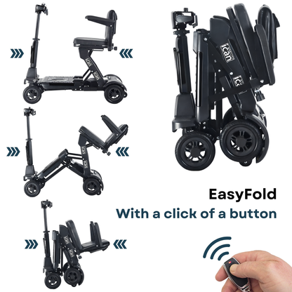 iCan EasyFold X-12 Electric Folding Mobility Scooter