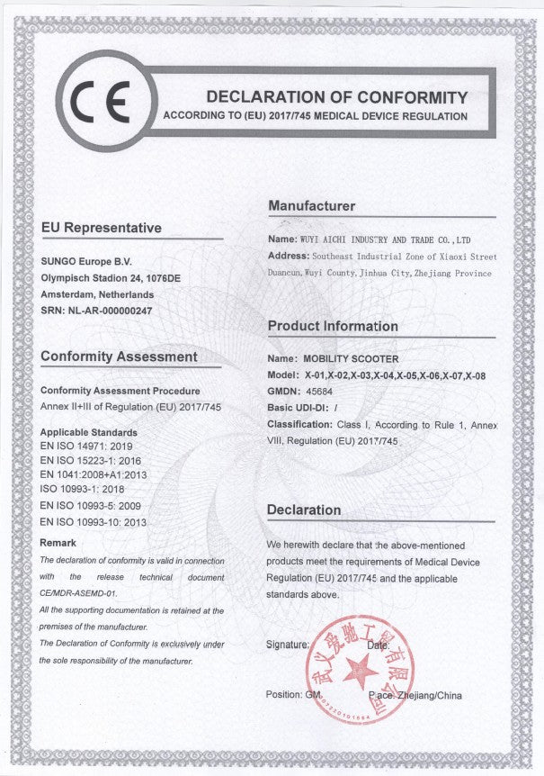 iCAN X-02 Portable Mobility Scooter