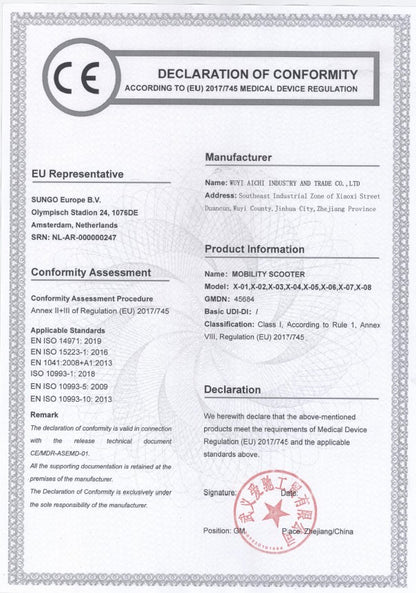 iCAN X-02 Portable Mobility Scooter