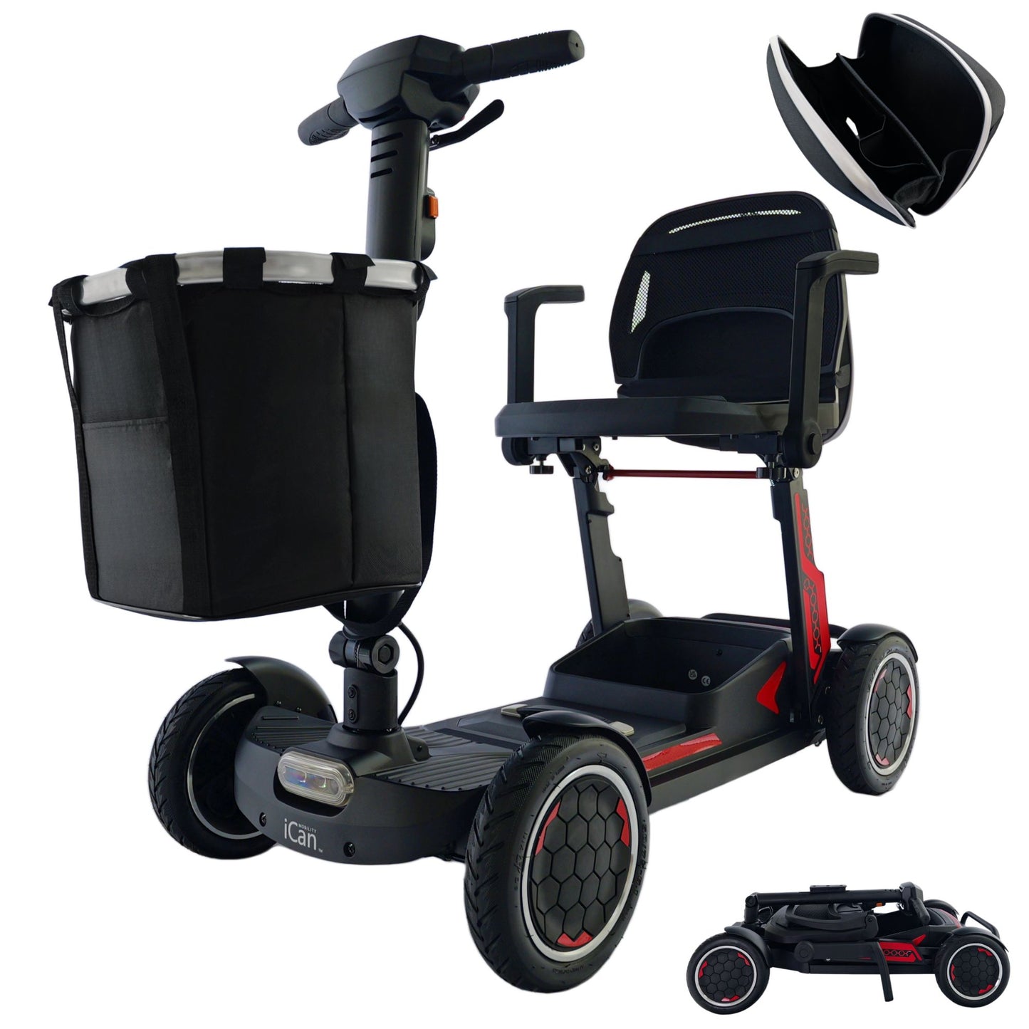 iCAN X-18 Collapsible Folding Mobility Scooter