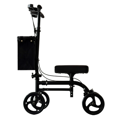 iCan Products R-45 Knee Walker with Adjustable Knee Pad, Hand Brake System & Storage Bag – Foldable Mobility Scooter Alternative for Foot & Ankle Injury Recovery