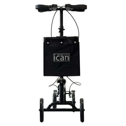 iCan Products R-45 Knee Walker with Adjustable Knee Pad, Hand Brake System & Storage Bag – Foldable Mobility Scooter Alternative for Foot & Ankle Injury Recovery