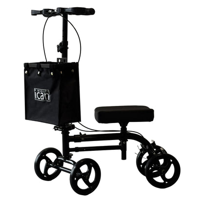 iCan Products R-45 Knee Walker with Adjustable Knee Pad, Hand Brake System & Storage Bag – Foldable Mobility Scooter Alternative for Foot & Ankle Injury Recovery