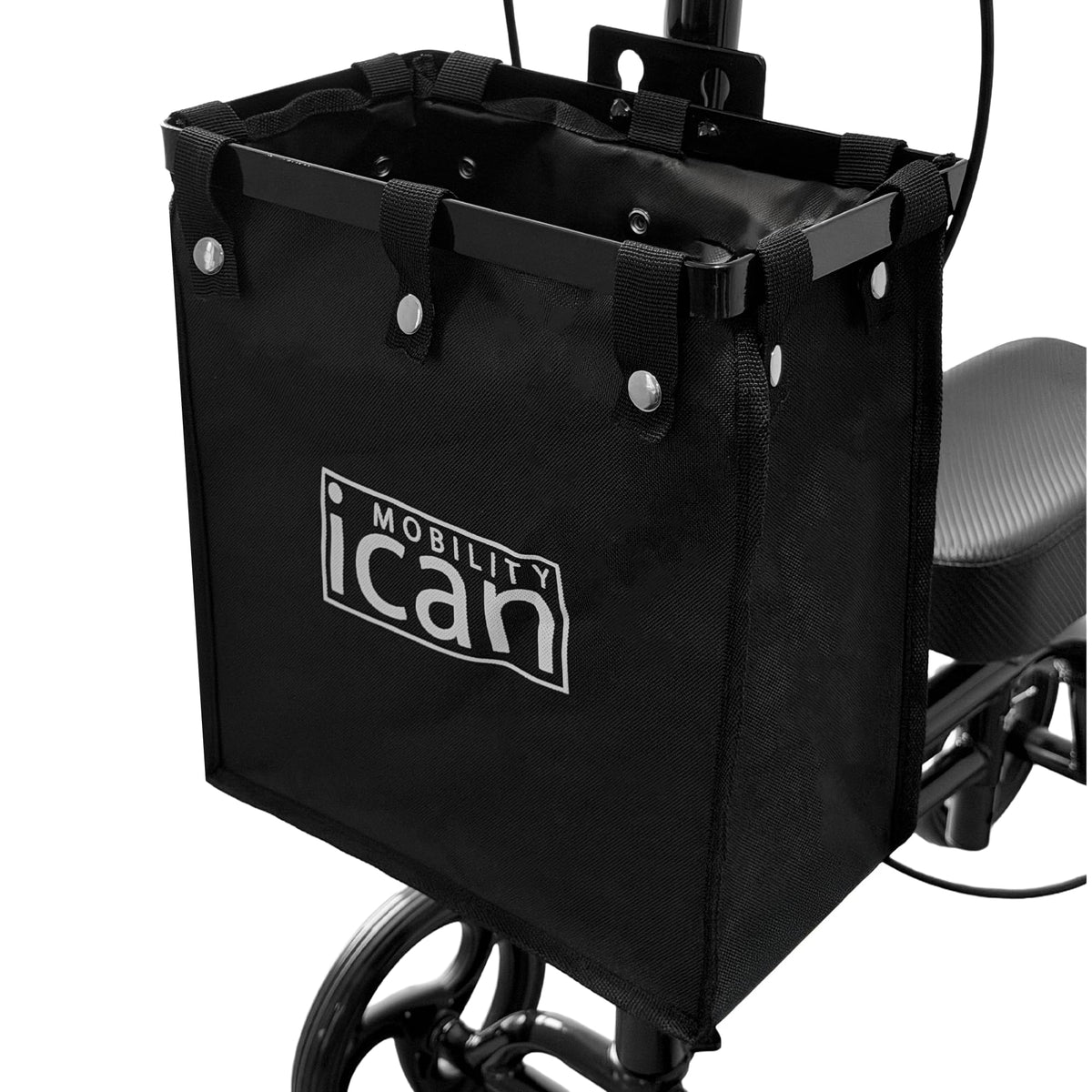 iCan Products R-45 Knee Walker with Adjustable Knee Pad, Hand Brake System & Storage Bag – Foldable Mobility Scooter Alternative for Foot & Ankle Injury Recovery