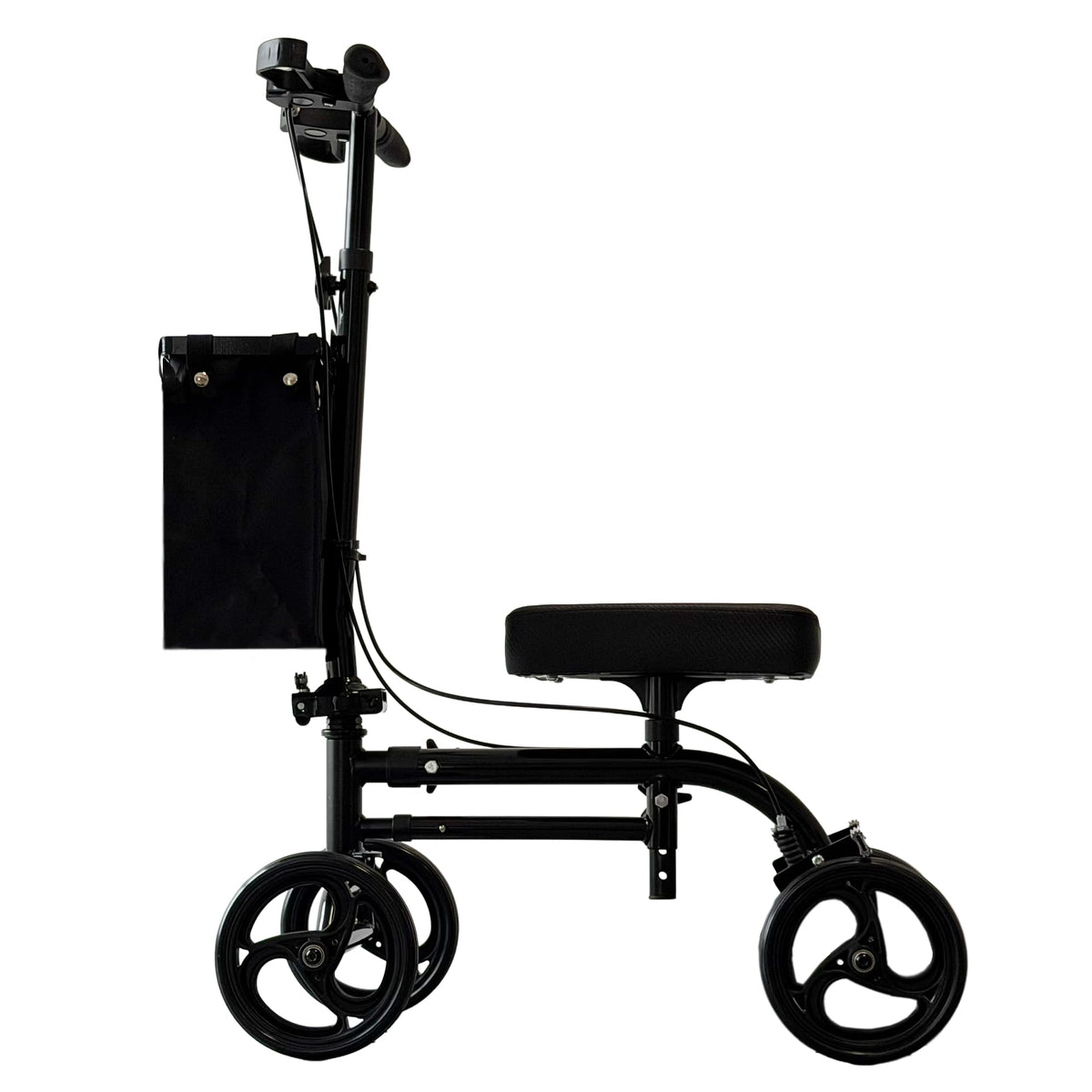 iCan Products R-45 Knee Walker with Adjustable Knee Pad, Hand Brake System & Storage Bag – Foldable Mobility Scooter Alternative for Foot & Ankle Injury Recovery