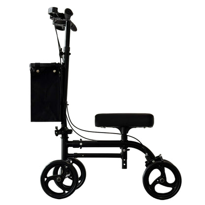 iCan Products R-45 Knee Walker with Adjustable Knee Pad, Hand Brake System & Storage Bag – Foldable Mobility Scooter Alternative for Foot & Ankle Injury Recovery